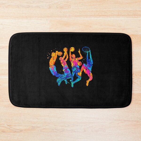 Item preview, Colorful Graffiti Basketball Player Slam Dunk Fan Hoops designed and sold by MaudeGloria.