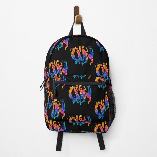 Item preview, Colorful Graffiti Basketball Player Slam Dunk Fan Hoops designed and sold by MaudeGloria.