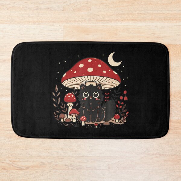 Item preview, Cute Cottagcore Cat Mushroom Hat Vintage Grunge Aesthetic designed and sold by MindyMarianela.