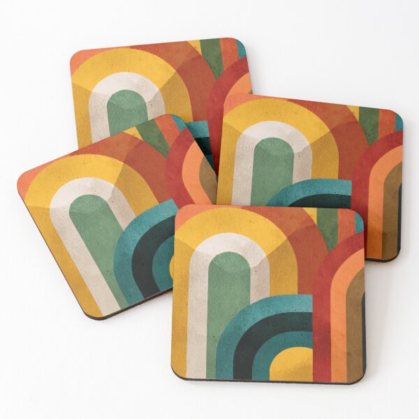 Item preview, Colorful arches in a layered design designed and sold by anytka.
