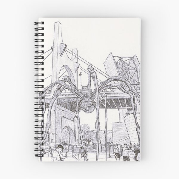 Item preview, "Maman" Spider, Guggenheim Museum, Bilbao. Artistic sketch. designed and sold by Rebeldía Pura.