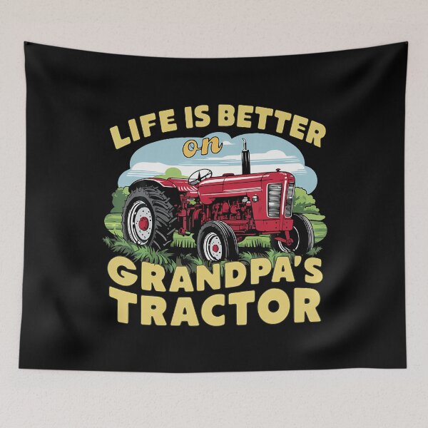 Item preview, Life Is Better On Grandpas Tractor Farm Tractor Boy designed and sold by MyraLorri.