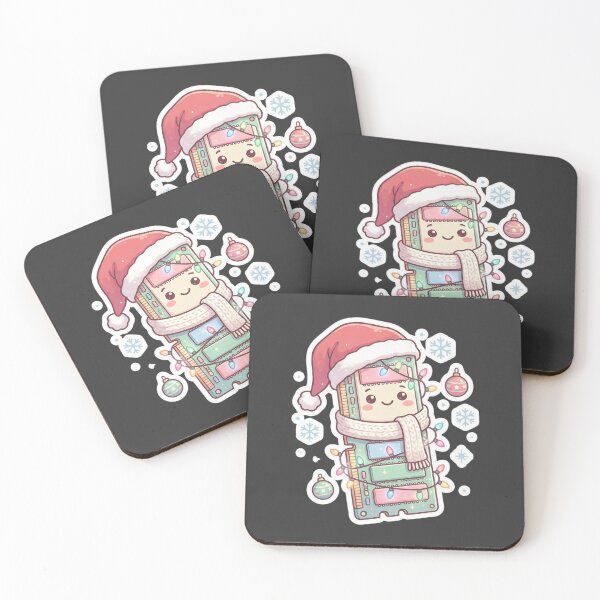 Item preview, Kawaii RAM Christmas Sticker – Cute Tech Santa Gift for Programmers & Gamers designed and sold by MuseAI.