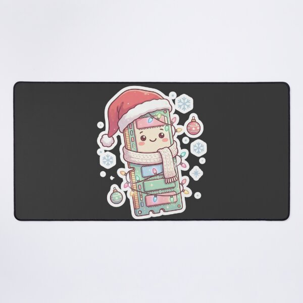 Item preview, Kawaii RAM Christmas Sticker – Cute Tech Santa Gift for Programmers & Gamers designed and sold by MuseAI.