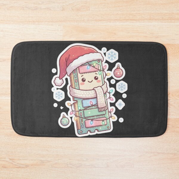 Item preview, Kawaii RAM Christmas Sticker – Cute Tech Santa Gift for Programmers & Gamers designed and sold by MuseAI.