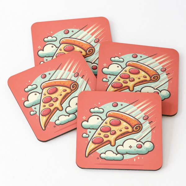 Item preview, Flying slice of pizza designed and sold by mcraft studio.