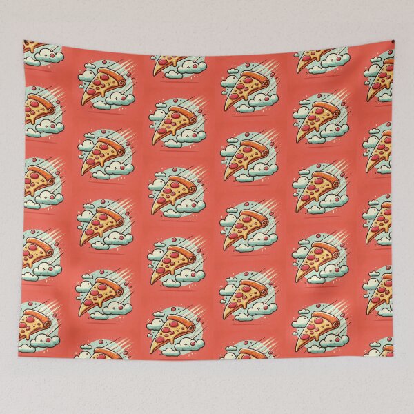 Item preview, Flying slice of pizza designed and sold by mcraft studio.