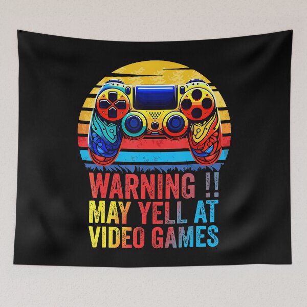 Item preview, Warning May Yell At Video Games Gaming Boys designed and sold by MyraLorri.