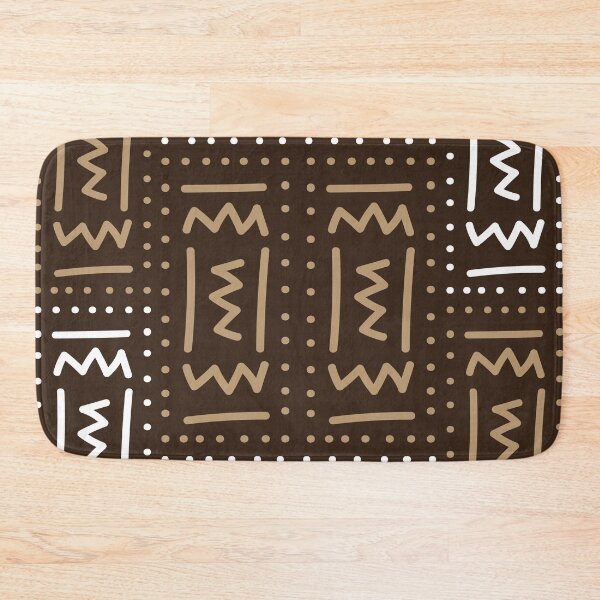 Item preview, Brown Bogolan pattern designed and sold by Wolagno.