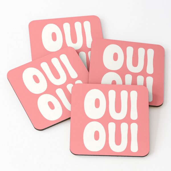 Aperçu de l'œuvre Oui Oui Mots français créée et vendue par Jeallan Designs.