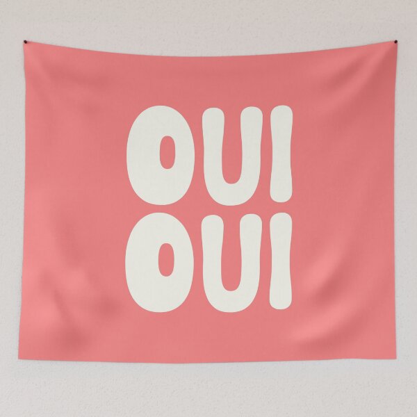 Aperçu de l'œuvre Oui Oui Mots français créée et vendue par Jeallan Designs.
