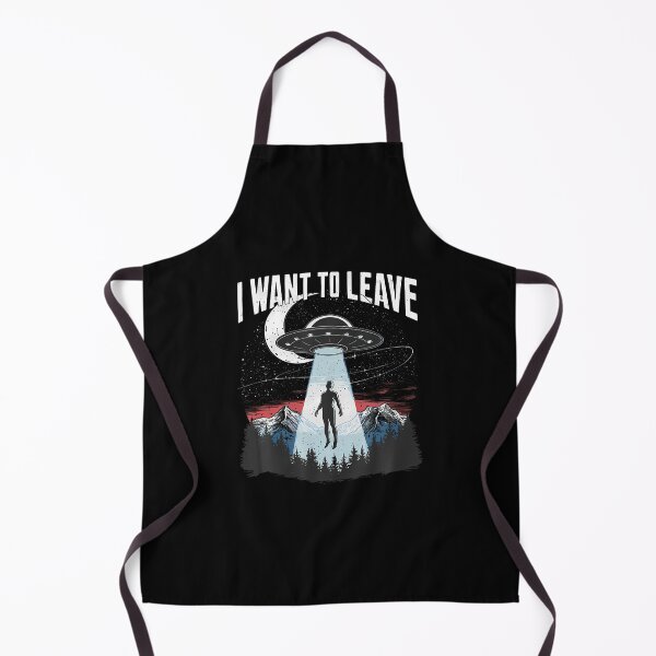 Item preview, I Want To Leave Spaceship Alien Space Ufo Aliens designed and sold by KatheWanda.
