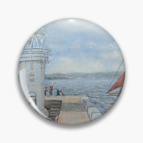 Item preview, BRIXHAM BREAKWATER AND LIGHTHOUSE designed and sold by Mackenzie Moulton International Artist .