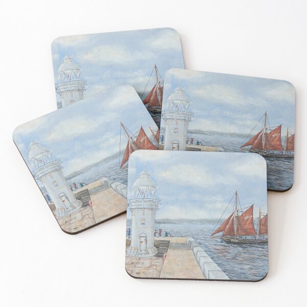Item preview, BRIXHAM BREAKWATER AND LIGHTHOUSE designed and sold by Mackenzie Moulton International Artist .