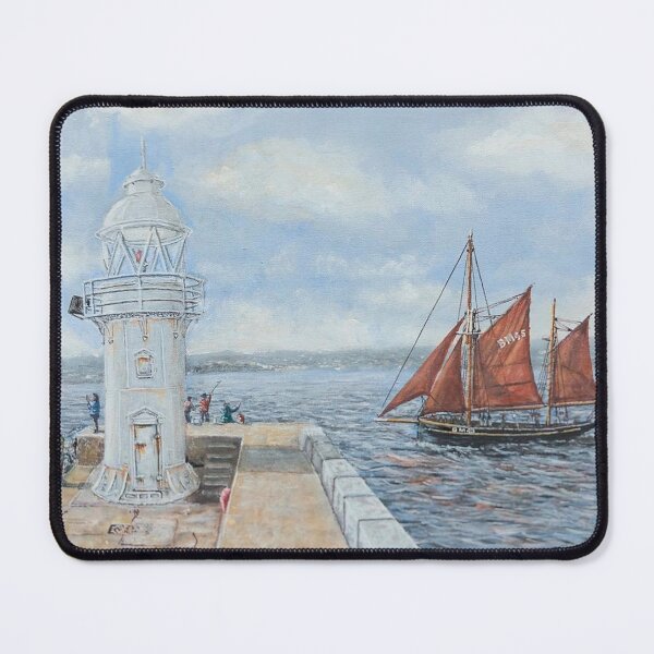 Item preview, BRIXHAM BREAKWATER AND LIGHTHOUSE designed and sold by Mackenzie Moulton International Artist .