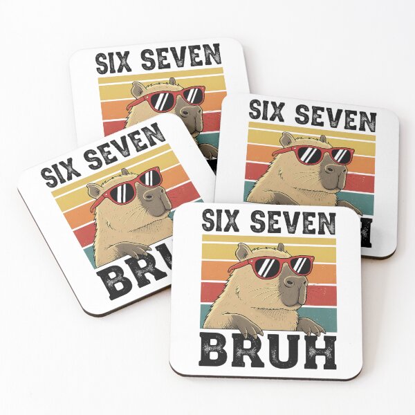 Item preview, Six Seven Bruh 67 Meme Funny Capybara designed and sold by IdealDo.