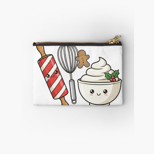 Item preview, Whimsical Christmas Baking Sticker - Rolling Pin Whisk Mixing Bowl Holiday Chef Decal designed and sold by ZyxDes.