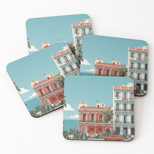Item preview, Bright buildings by the shore designed and sold by anytka.
