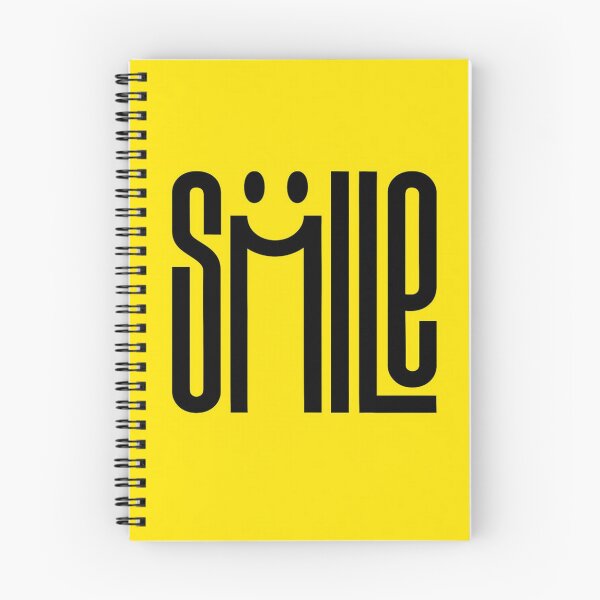 Item preview, SMILE Graphic Tee Design – Creative Font with Smiley Face on Yellow for Uplifting Vibes & Motivation designed and sold by Bright Nest Studio.