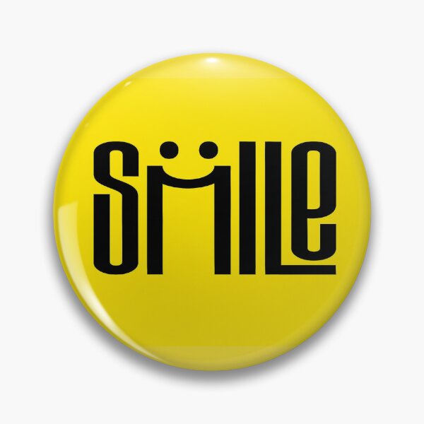 Item preview, SMILE Graphic Tee Design – Creative Font with Smiley Face on Yellow for Uplifting Vibes & Motivation designed and sold by Bright Nest Studio.