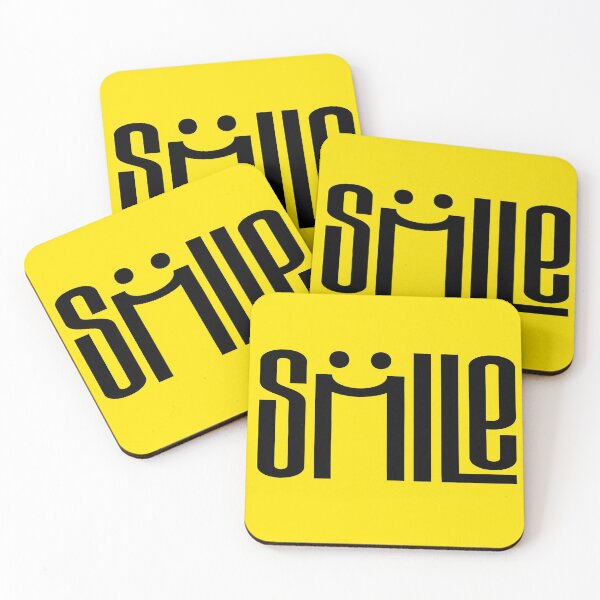 Item preview, SMILE Graphic Tee Design – Creative Font with Smiley Face on Yellow for Uplifting Vibes & Motivation designed and sold by Bright Nest Studio.