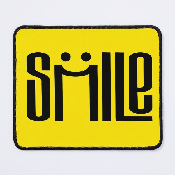 Item preview, SMILE Graphic Tee Design – Creative Font with Smiley Face on Yellow for Uplifting Vibes & Motivation designed and sold by Bright Nest Studio.