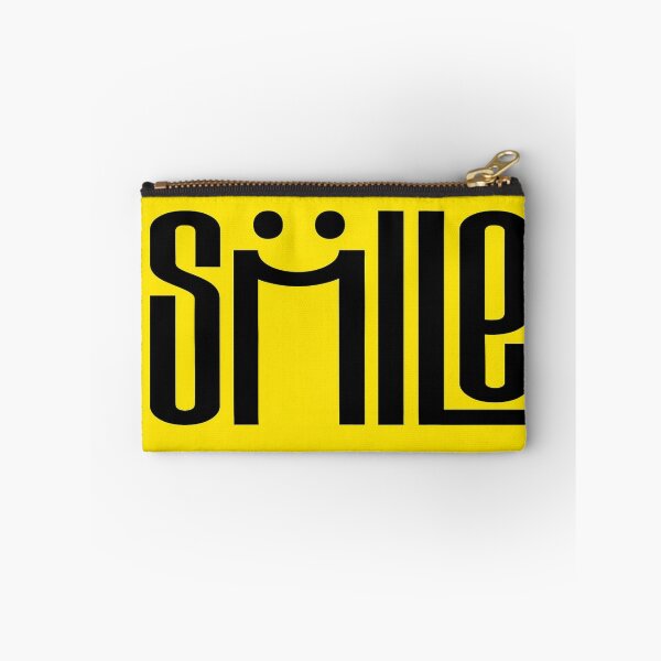 Item preview, SMILE Graphic Tee Design – Creative Font with Smiley Face on Yellow for Uplifting Vibes & Motivation designed and sold by Bright Nest Studio.