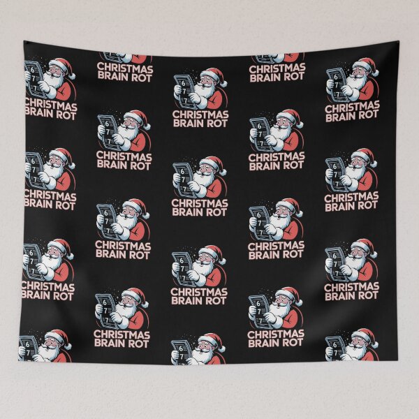 Item preview, Six Bruh Santa – Cosmic Christmas Vibes designed and sold by SaritaVerseArt.