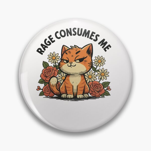 Item preview, Rage consumes me Funny cat designed and sold by IdealDo.
