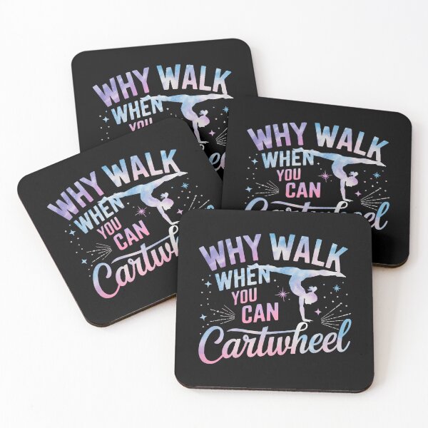 Item preview, Why Walk When You Can Cartwheel Gymnastics Gymnast Girl designed and sold by DianaEsther1.