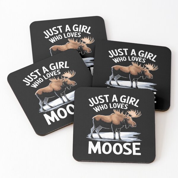 Item preview, Just A Girl Who Loves Moose Wildlife Nature Lover designed and sold by MaudeGloria.
