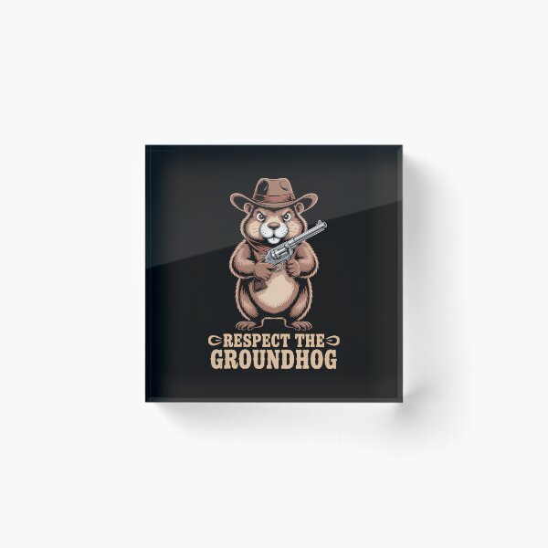 Item preview, Groundhog Funny Cowboy Western designed and sold by KarstenNoanra.