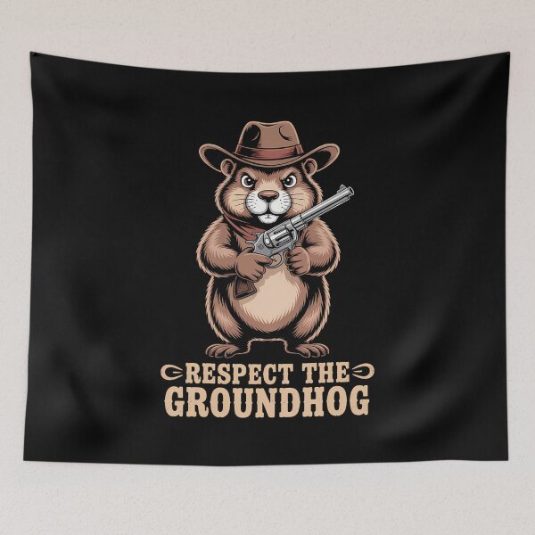 Item preview, Groundhog Funny Cowboy Western designed and sold by KarstenNoanra.