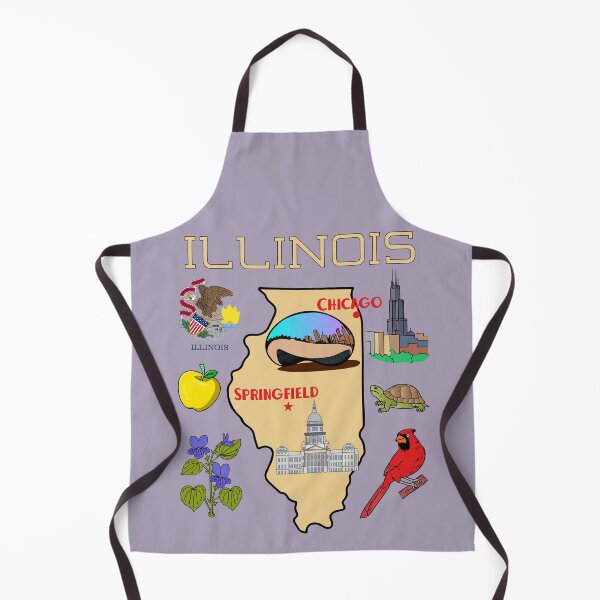 Item preview, Chicago Skyline Bean & Illinois State Pride: Vintage Style Souvenir Gift designed and sold by mashmosh.