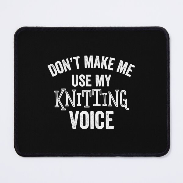 Item preview, Knitting Voice Funny Knitter Craft Needles Crafty designed and sold by JaneJanie.