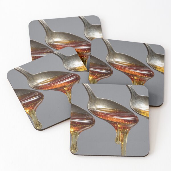 Item preview, Spoons filled with golden syrup flow designed and sold by anytka.