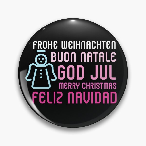 Item preview, Winter: Frohe Weihnacht, Merry Christmas, God Jul, Buon Natale, Feliz Navidad designed and sold by AlfredsTees.
