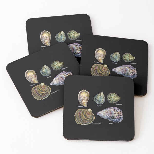 Item preview, Oyster Types Watercolor designed and sold by iiujrcglq61.