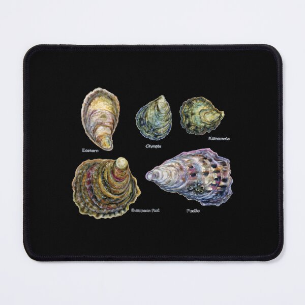 Item preview, Oyster Types Watercolor designed and sold by iiujrcglq61.