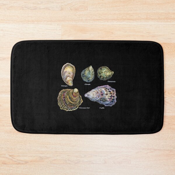 Item preview, Oyster Types Watercolor designed and sold by iiujrcglq61.