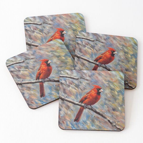 Item preview, Single Red Cardinal designed and sold by tomorrowsart.