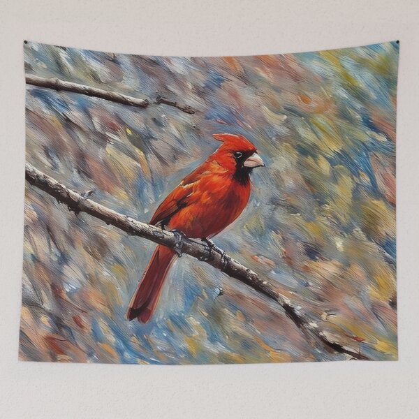 Item preview, Single Red Cardinal designed and sold by tomorrowsart.
