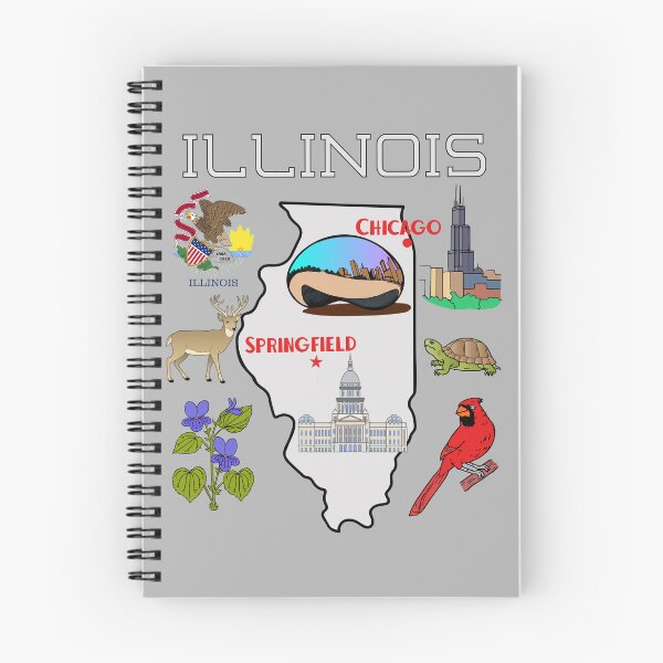 Item preview, Illinois State Pride, Chicago Bean, Capitol & Wildlife Heritage T-Shirt designed and sold by mashmosh.