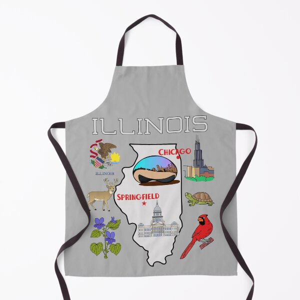 Item preview, Illinois State Pride, Chicago Bean, Capitol & Wildlife Heritage T-Shirt designed and sold by mashmosh.