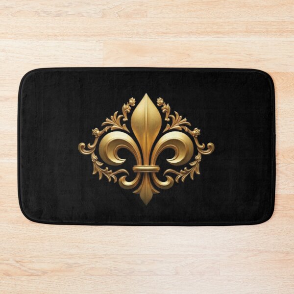 Item preview, Fleur De Lys Gold Ornate French Baroque Heraldic Emblem designed and sold by ProjectNoah.