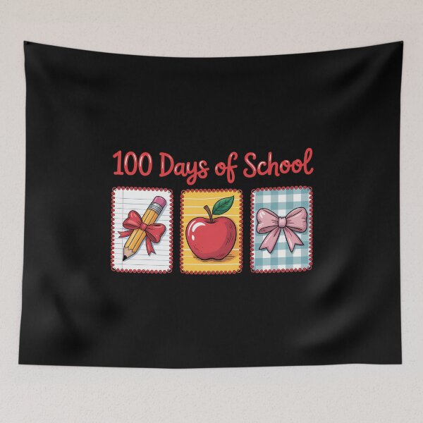 Item preview, Happy 100 Days of School Coquette Teacher designed and sold by KarstenNoanra.