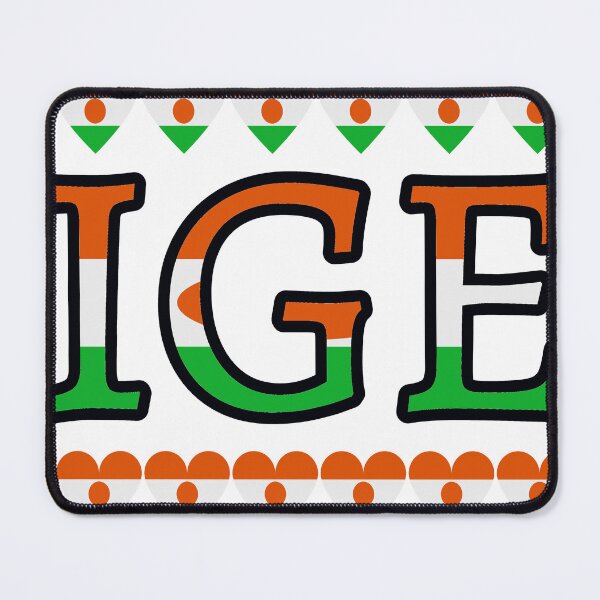 Item preview, Niger Flag Letters And Hearts designed and sold by TheIconSmith.