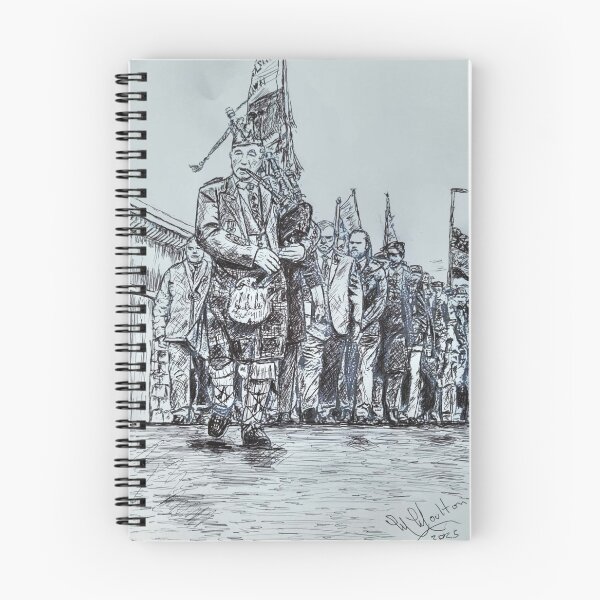 Item preview, Mackenzie Moulton leading the Rememberance Parade in Brixham Devon 2025 designed and sold by Mackenzie Moulton International Artist .