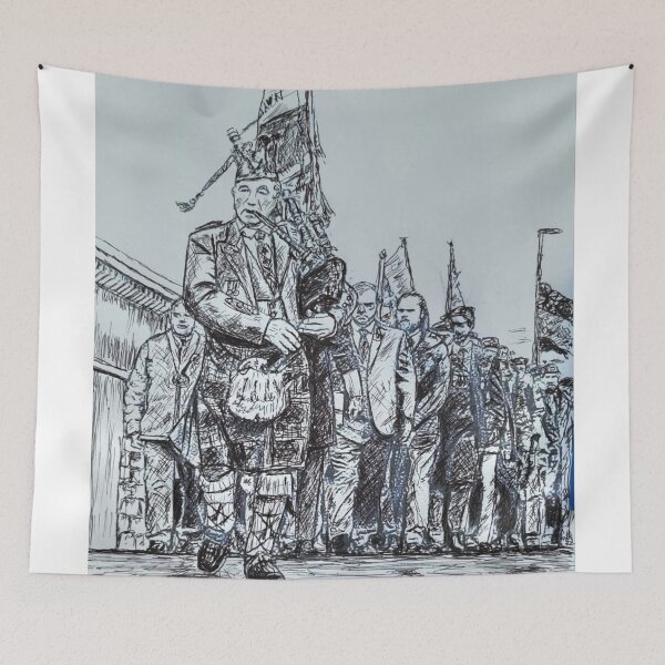 Item preview, Mackenzie Moulton leading the Rememberance Parade in Brixham Devon 2025 designed and sold by Mackenzie Moulton International Artist .
