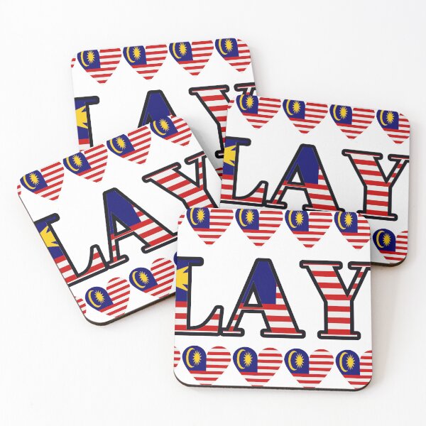 Item preview, Malaysia Flag Letters And Hearts designed and sold by TheIconSmith.
